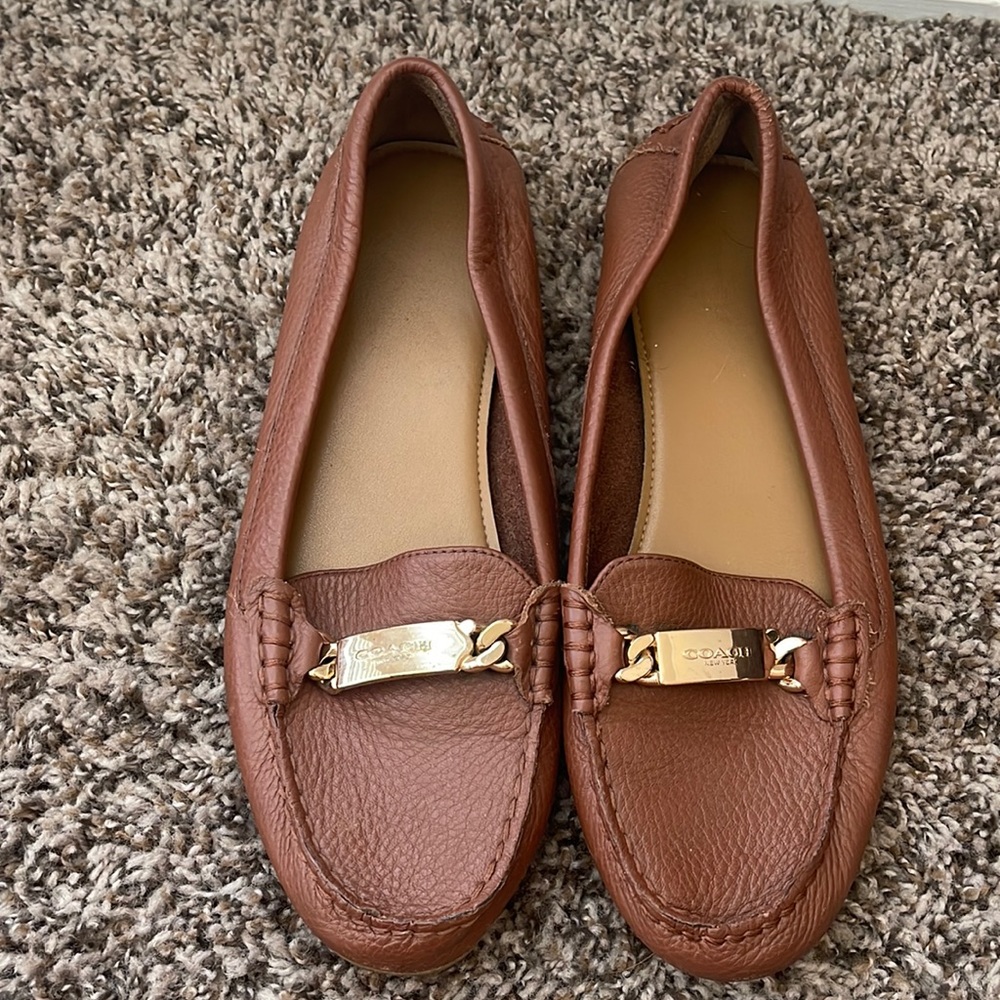 Coach leather  loafers